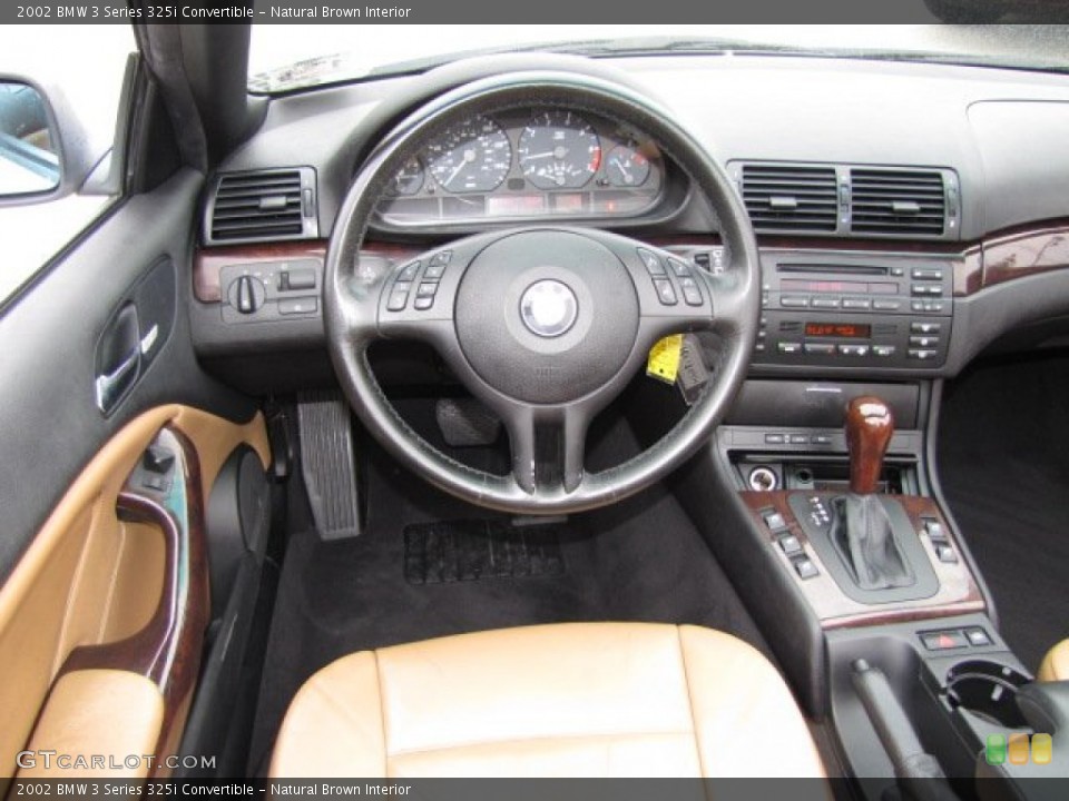 Natural Brown Interior Dashboard for the 2002 BMW 3 Series 325i Convertible #90411144