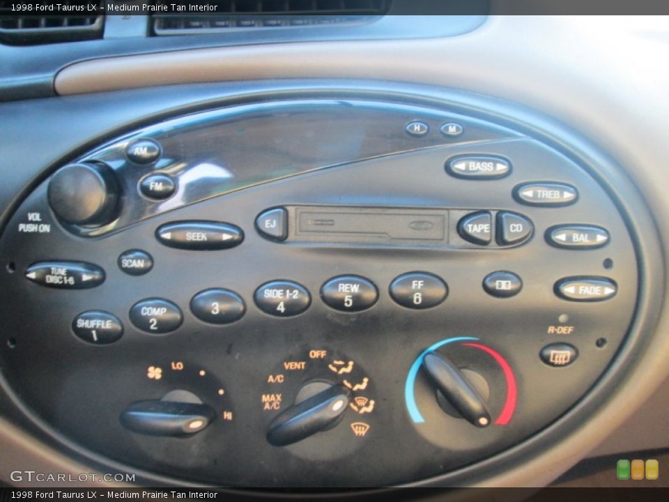 Medium Prairie Tan Interior Controls for the 1998 Ford Taurus LX #90411378