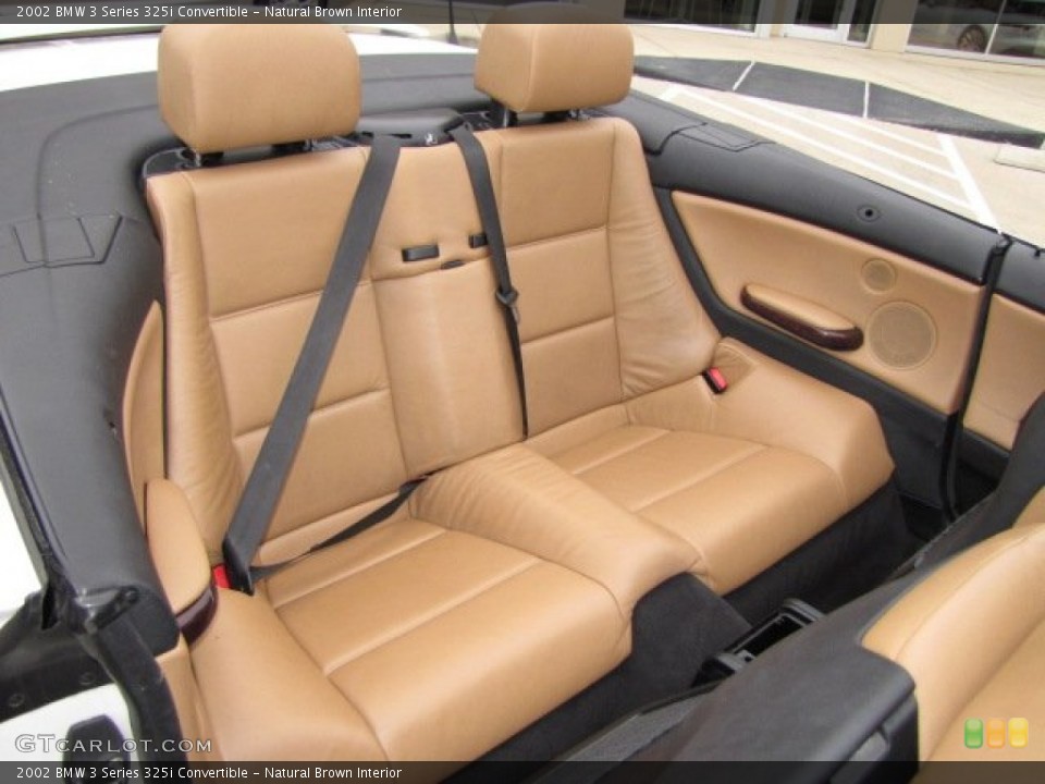 Natural Brown Interior Rear Seat for the 2002 BMW 3 Series 325i Convertible #90411447