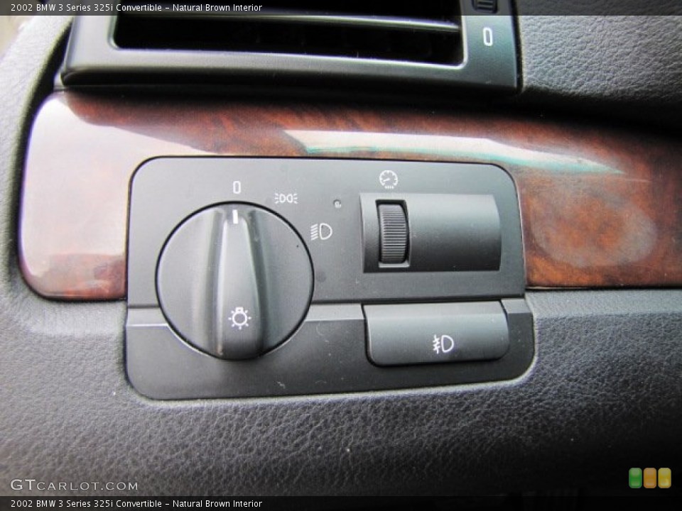 Natural Brown Interior Controls for the 2002 BMW 3 Series 325i Convertible #90411606