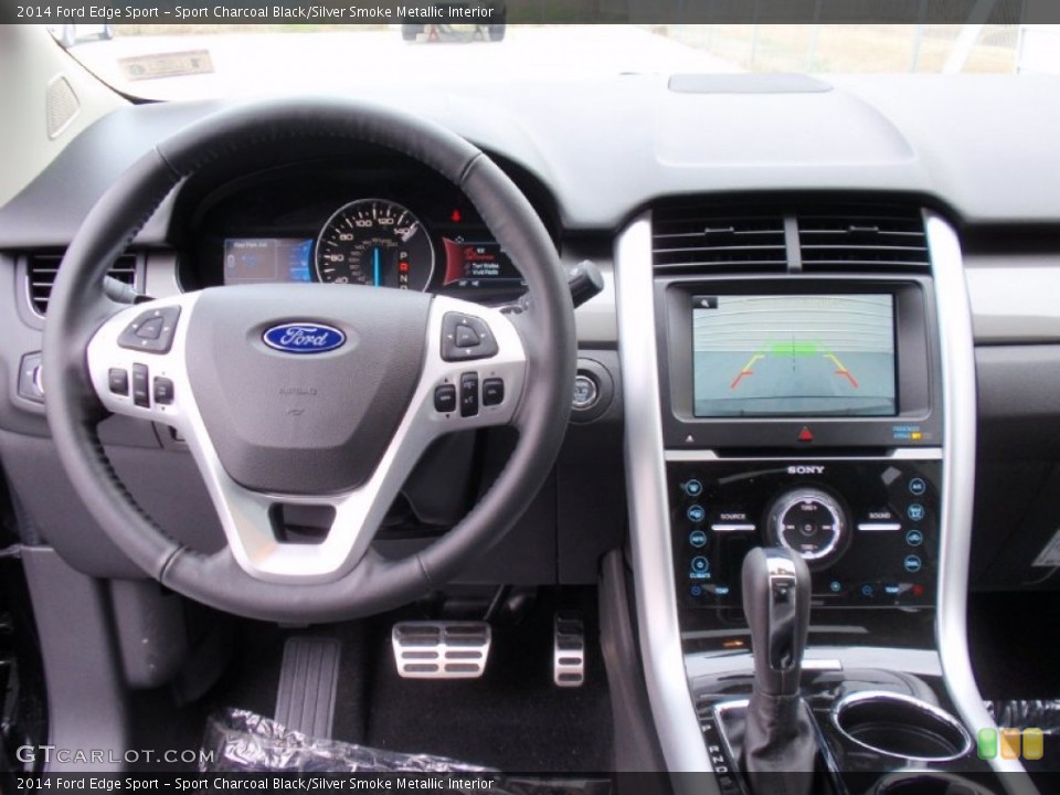 Sport Charcoal Black/Silver Smoke Metallic Interior Dashboard for the 2014 Ford Edge Sport #90411609