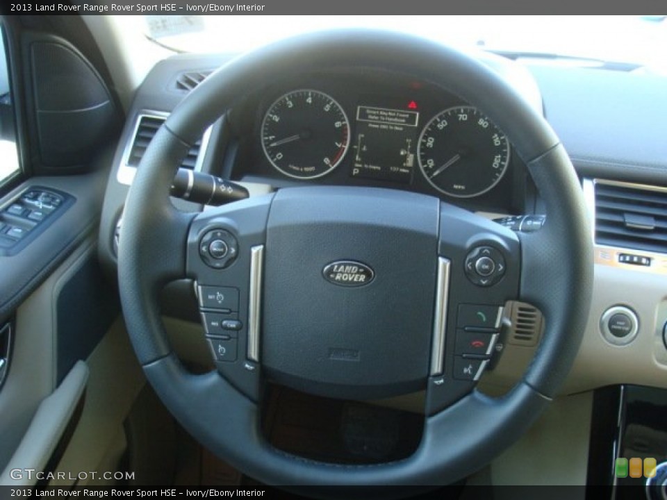 Ivory/Ebony Interior Steering Wheel for the 2013 Land Rover Range Rover Sport HSE #90412035