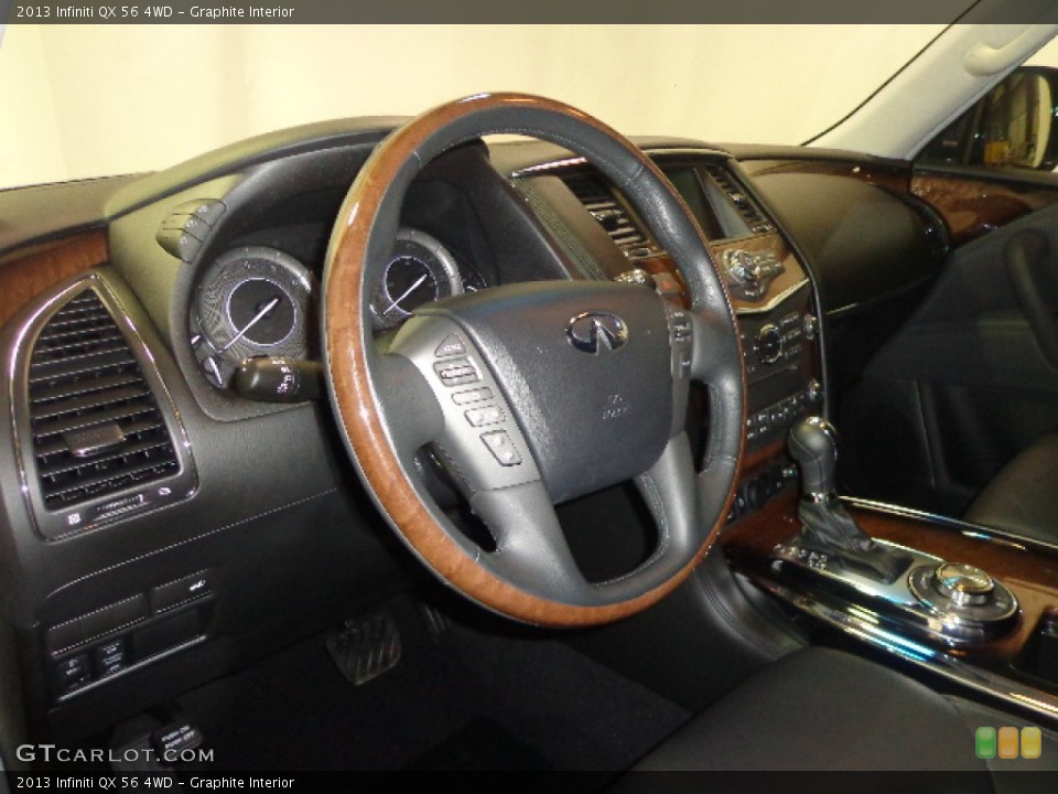 Graphite Interior Steering Wheel for the 2013 Infiniti QX 56 4WD #90412101