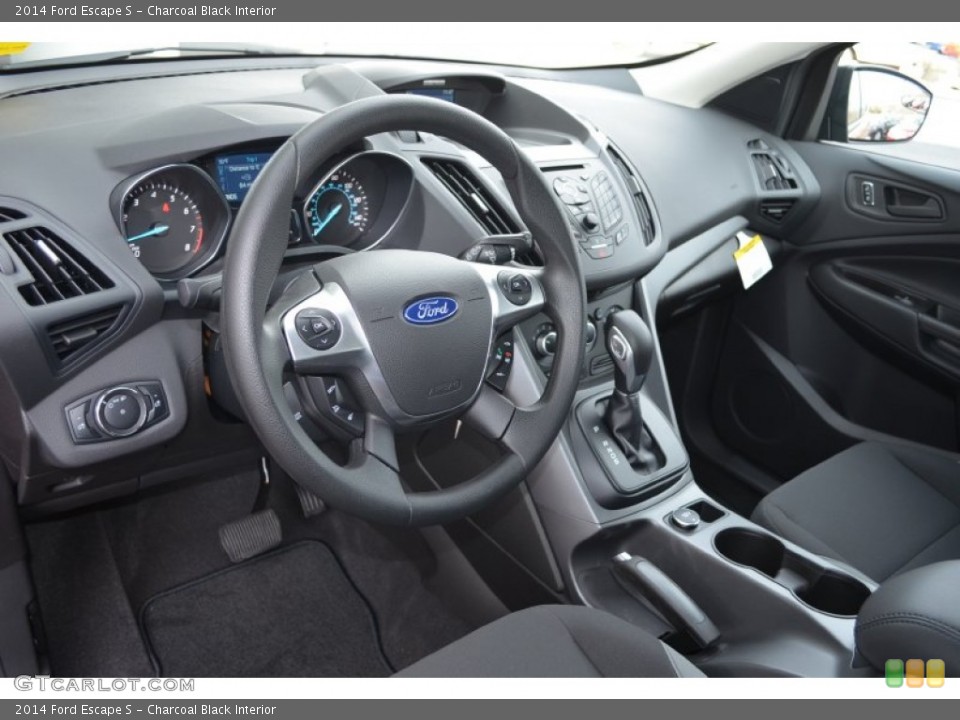 Charcoal Black Interior Prime Interior for the 2014 Ford Escape S #90412443