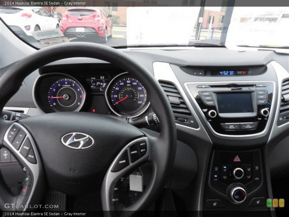 Gray Interior Dashboard for the 2014 Hyundai Elantra SE Sedan #90412512