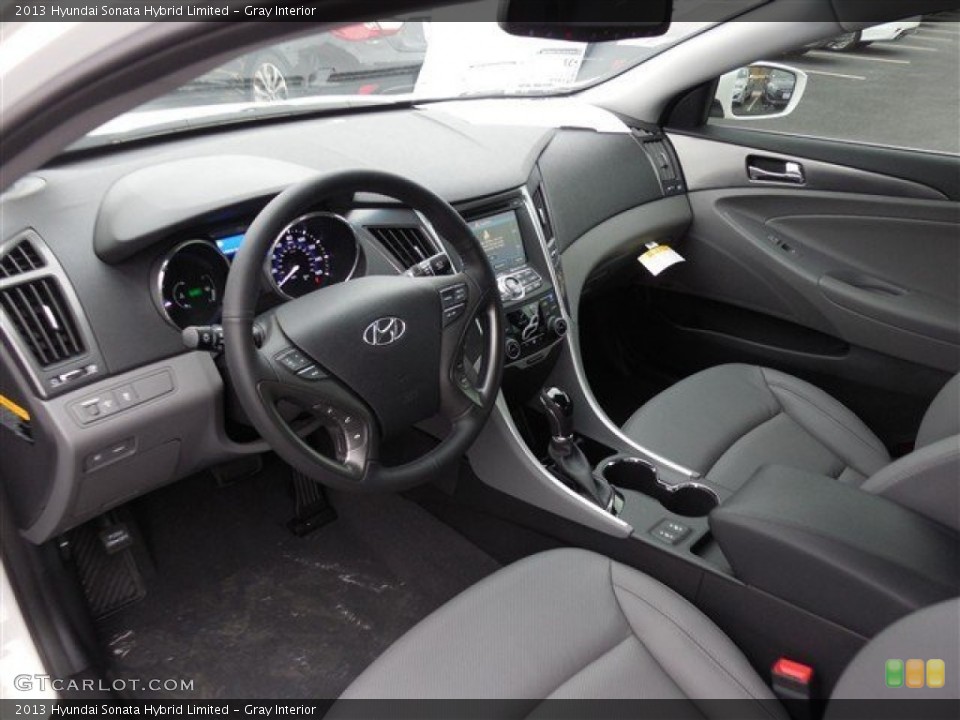 Gray Interior Prime Interior for the 2013 Hyundai Sonata Hybrid Limited #90413616
