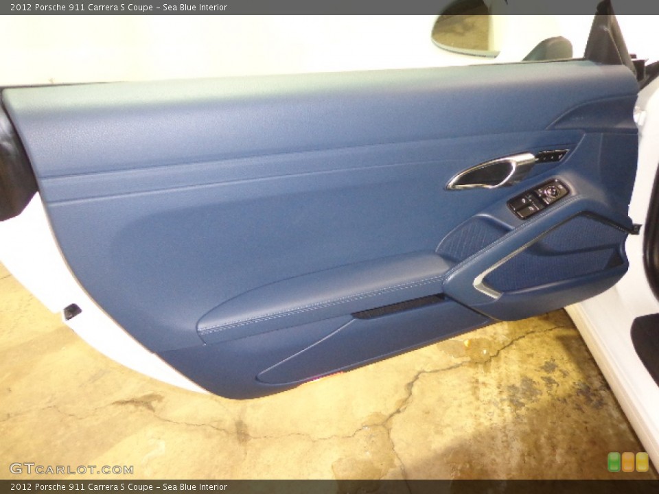 Sea Blue Interior Door Panel for the 2012 Porsche 911 Carrera S Coupe #90413790