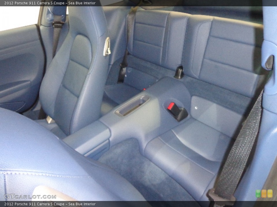 Sea Blue Interior Rear Seat for the 2012 Porsche 911 Carrera S Coupe #90413928