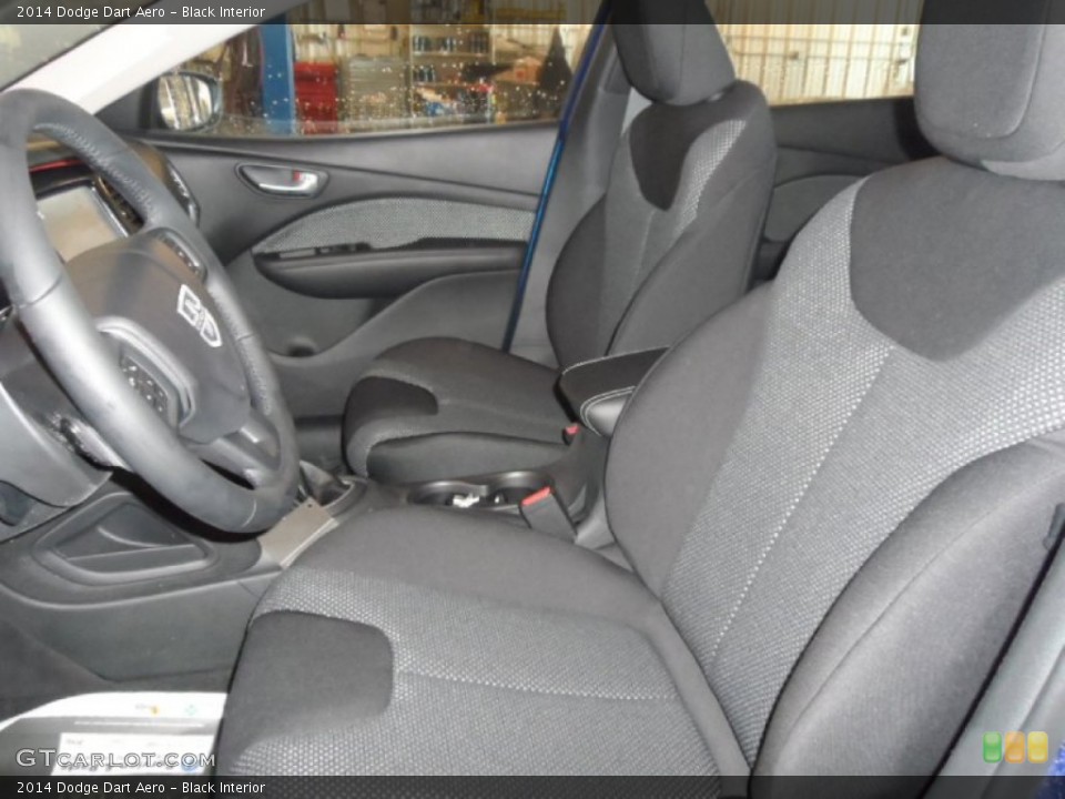 Black Interior Front Seat for the 2014 Dodge Dart Aero #90413964