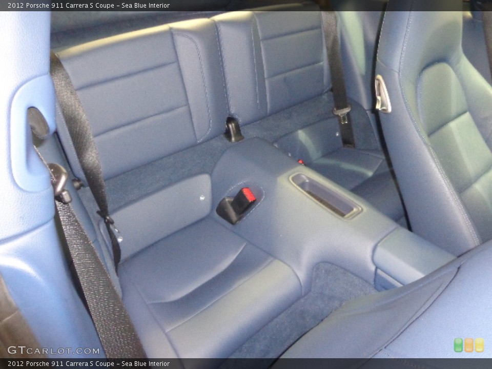 Sea Blue Interior Rear Seat for the 2012 Porsche 911 Carrera S Coupe #90413982