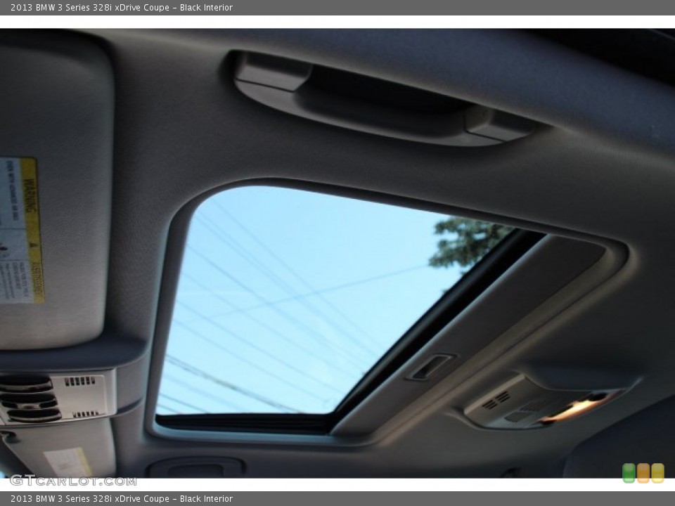 Black Interior Sunroof for the 2013 BMW 3 Series 328i xDrive Coupe #90414318