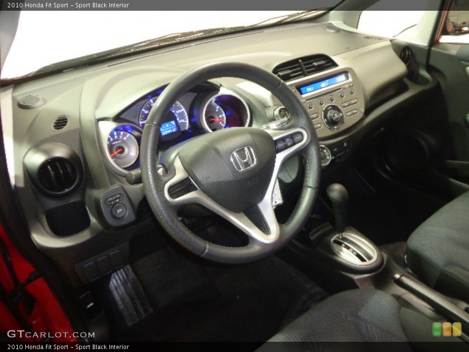 Sport Black Interior Prime Interior for the 2010 Honda Fit Sport #90414513