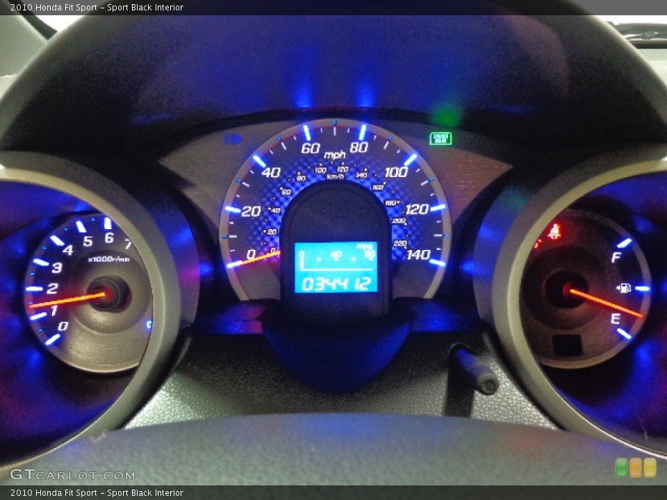 Sport Black Interior Gauges for the 2010 Honda Fit Sport #90414540