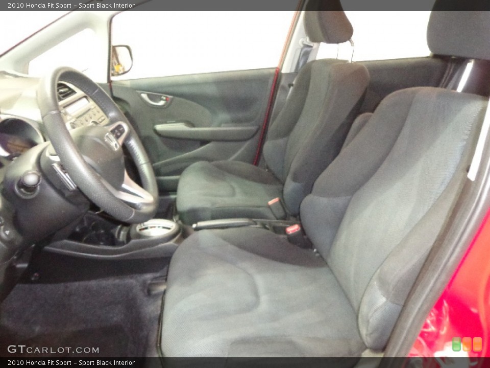 Sport Black Interior Front Seat for the 2010 Honda Fit Sport #90414564