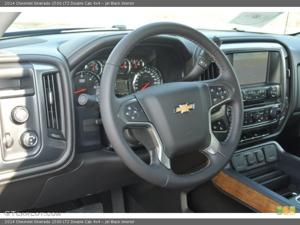 Jet Black Interior Steering Wheel for the 2014 Chevrolet Silverado 1500 LTZ Double Cab 4x4 #90420942
