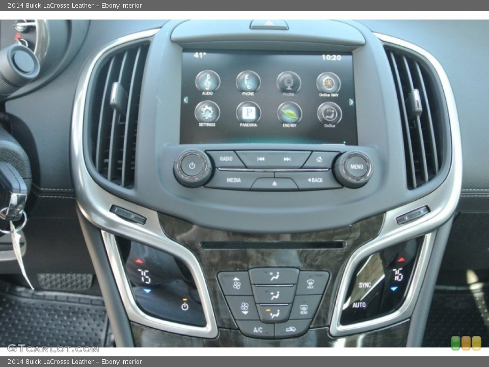 Ebony Interior Controls for the 2014 Buick LaCrosse Leather #90423960
