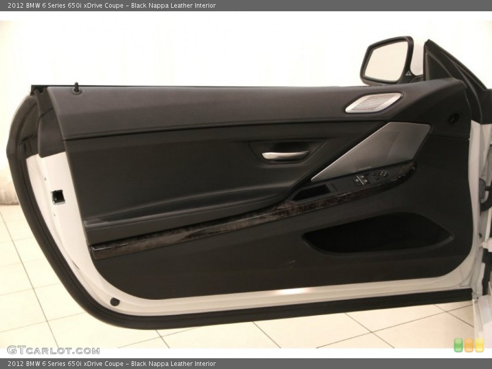 Black Nappa Leather Interior Door Panel for the 2012 BMW 6 Series 650i xDrive Coupe #90430482