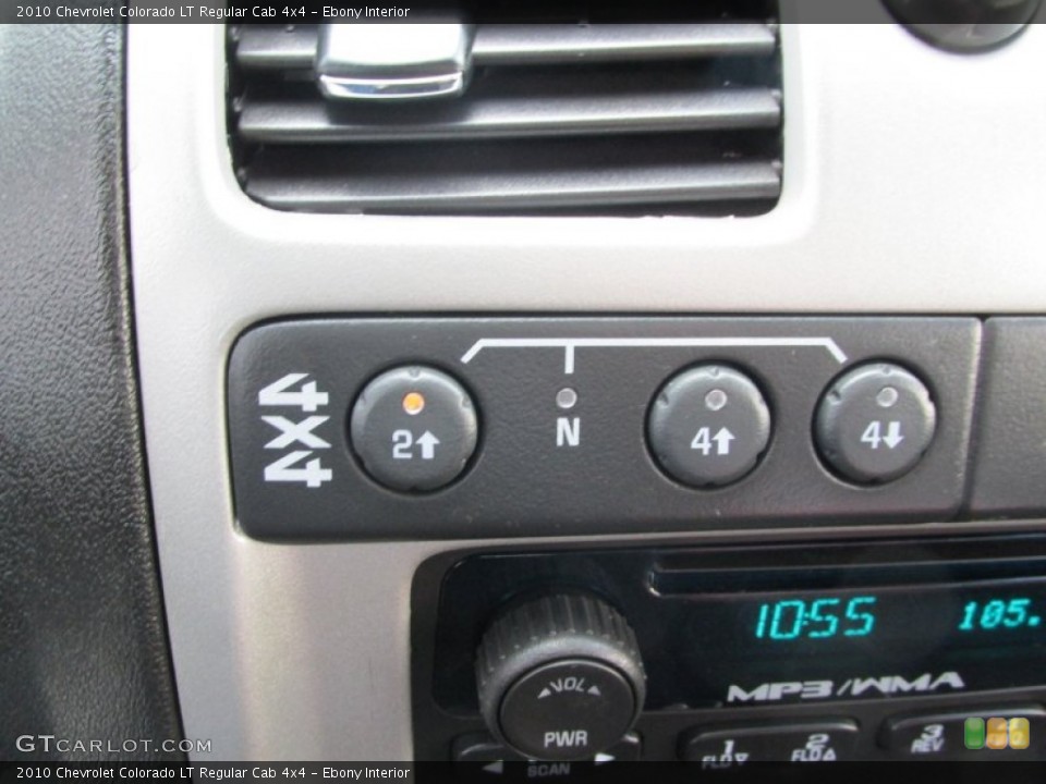 Ebony Interior Controls for the 2010 Chevrolet Colorado LT Regular Cab 4x4 #90430767