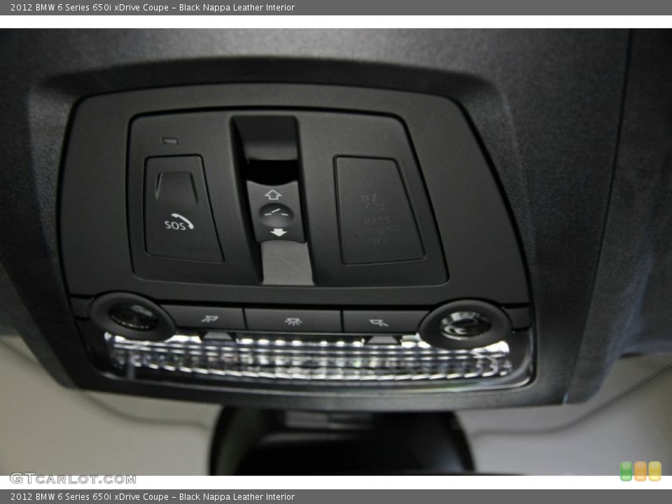 Black Nappa Leather Interior Controls for the 2012 BMW 6 Series 650i xDrive Coupe #90430818