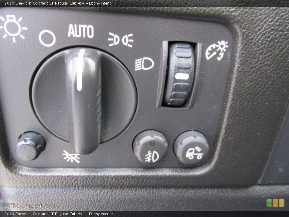 Ebony Interior Controls for the 2010 Chevrolet Colorado LT Regular Cab 4x4 #90430821