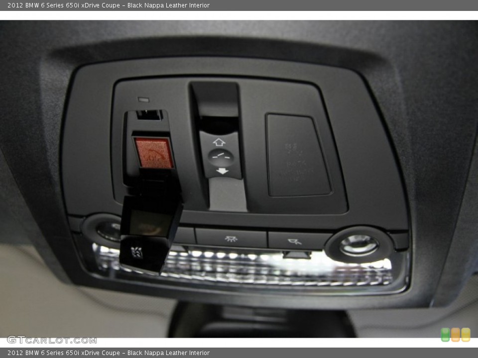 Black Nappa Leather Interior Controls for the 2012 BMW 6 Series 650i xDrive Coupe #90430836