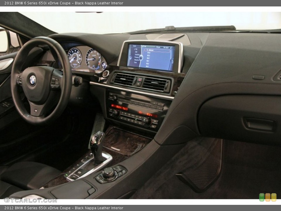 Black Nappa Leather Interior Dashboard for the 2012 BMW 6 Series 650i xDrive Coupe #90431871