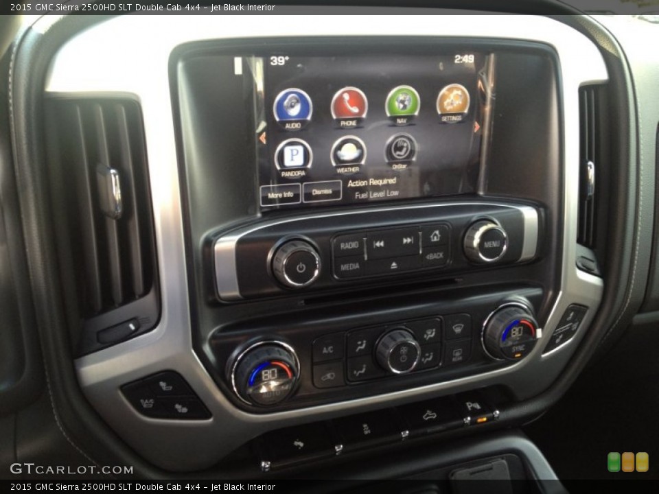 Jet Black Interior Controls for the 2015 GMC Sierra 2500HD SLT Double Cab 4x4 #90439020