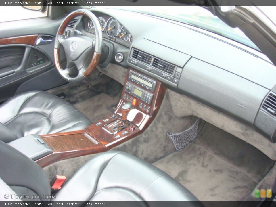 Black Interior Dashboard for the 1999 Mercedes-Benz SL 600 Sport Roadster #90439212