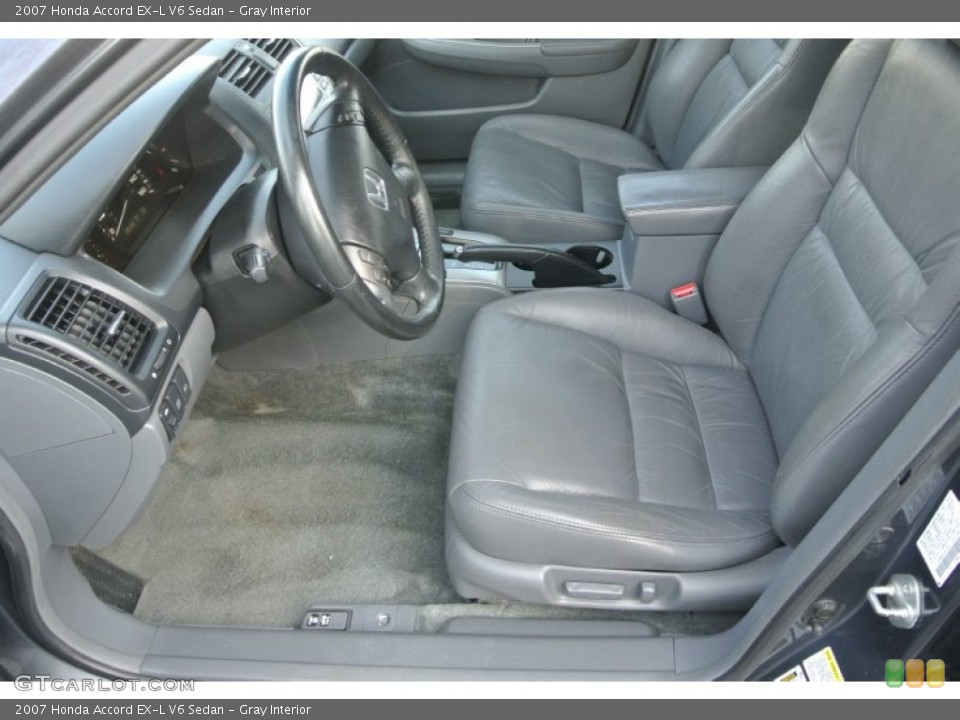 Gray Interior Photo for the 2007 Honda Accord EX-L V6 Sedan #90439335