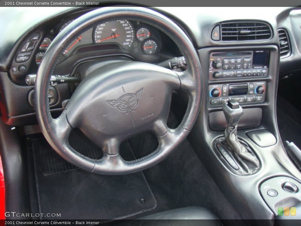 Black Interior Dashboard for the 2001 Chevrolet Corvette Convertible #90439461