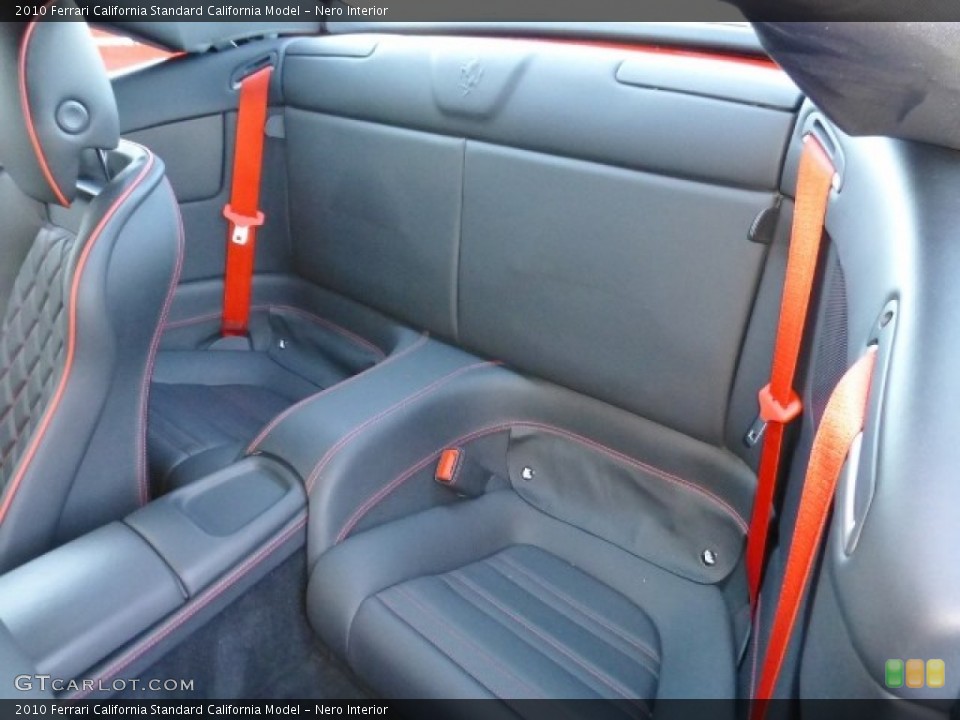 Nero Interior Rear Seat for the 2010 Ferrari California  #90440874