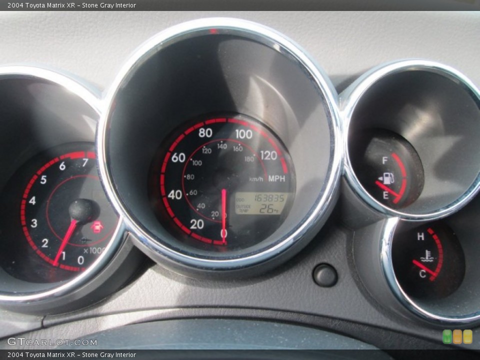 Stone Gray Interior Gauges for the 2004 Toyota Matrix XR #90442590