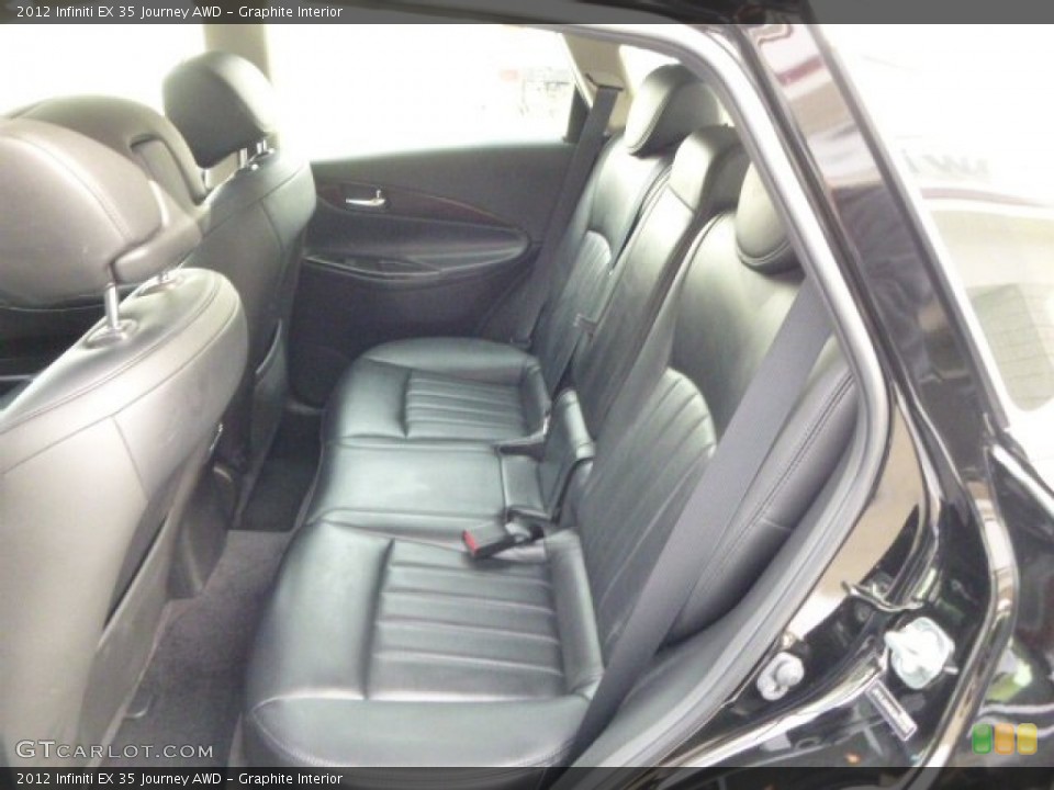 Graphite Interior Rear Seat for the 2012 Infiniti EX 35 Journey AWD #90447699