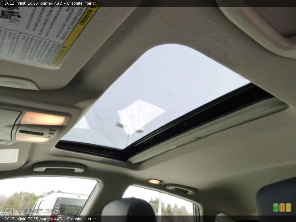 Graphite Interior Sunroof for the 2012 Infiniti EX 35 Journey AWD #90447759