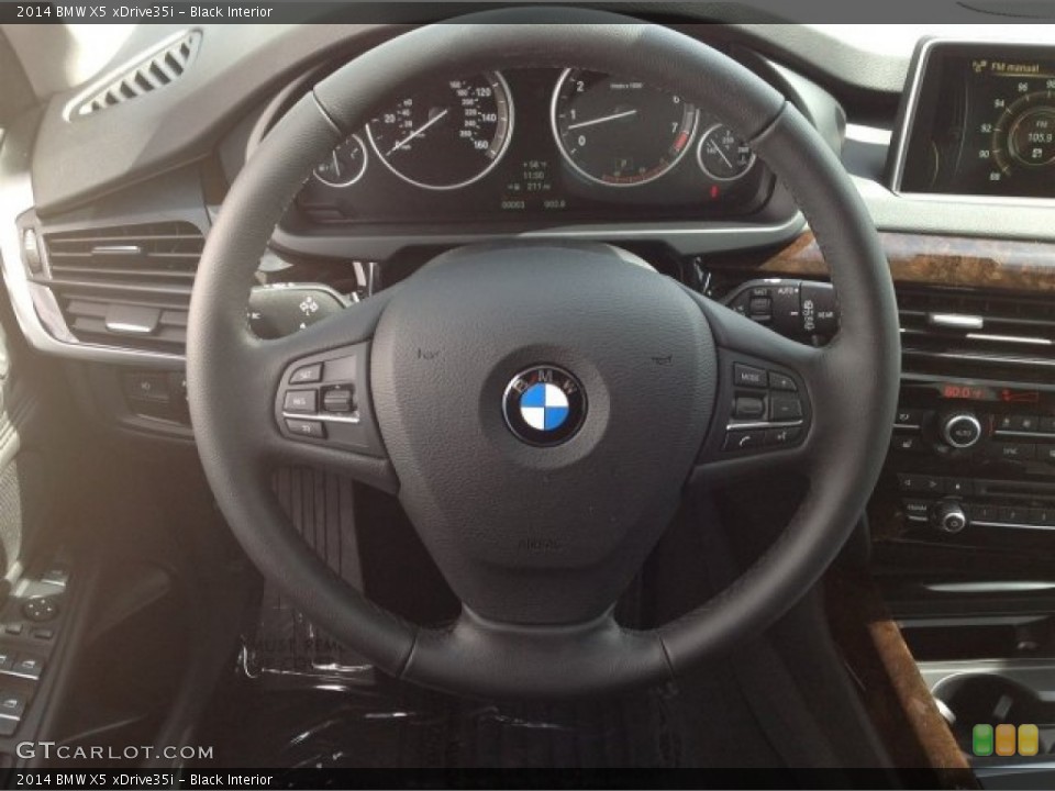 Black Interior Steering Wheel for the 2014 BMW X5 xDrive35i #90457670