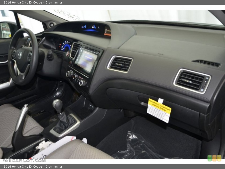 Gray Interior Dashboard for the 2014 Honda Civic EX Coupe #90458562