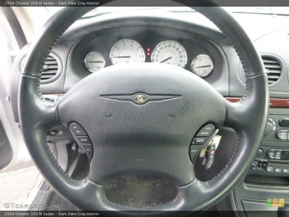 Dark Slate Gray Interior Steering Wheel for the 2004 Chrysler 300 M Sedan #90459957