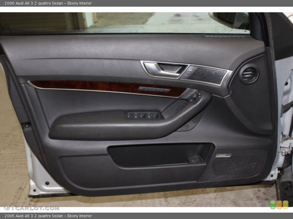 Ebony Interior Door Panel for the 2006 Audi A6 3.2 quattro Sedan #90471386