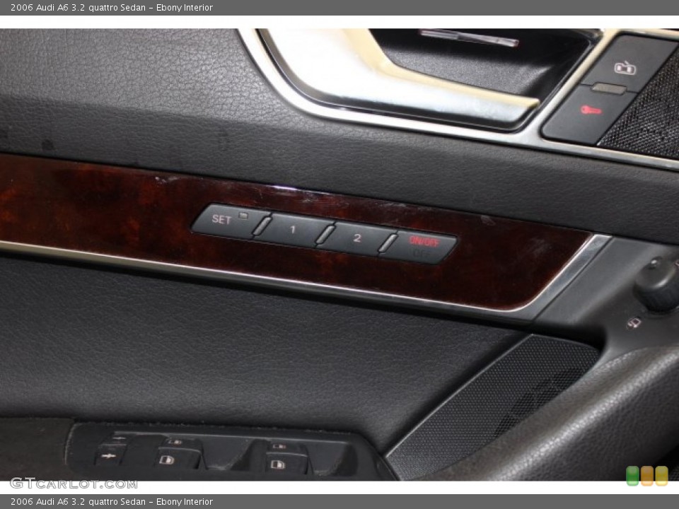 Ebony Interior Controls for the 2006 Audi A6 3.2 quattro Sedan #90471407