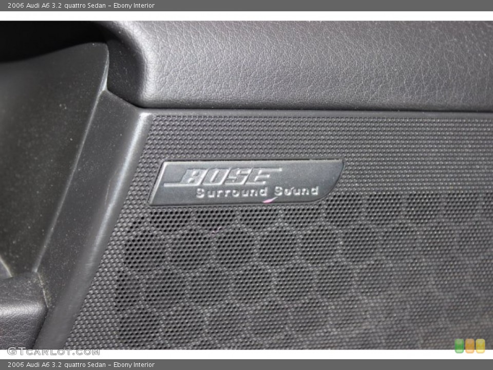 Ebony Interior Audio System for the 2006 Audi A6 3.2 quattro Sedan #90471431