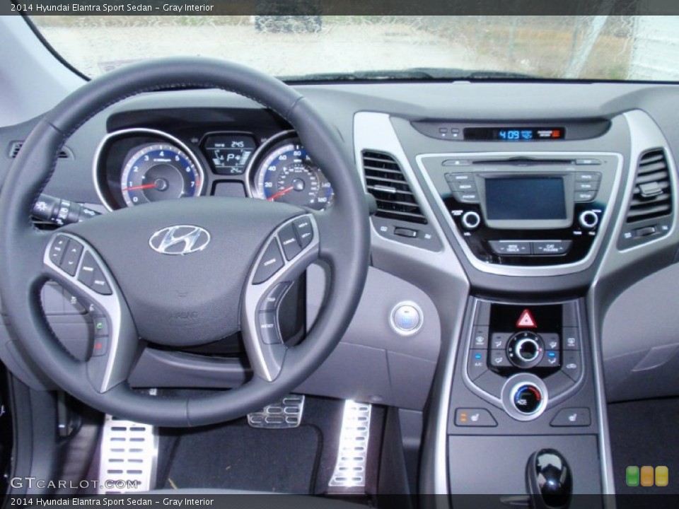 Gray Interior Dashboard for the 2014 Hyundai Elantra Sport Sedan #90487643