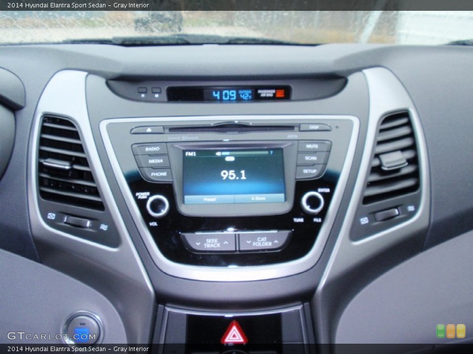 Gray Interior Controls for the 2014 Hyundai Elantra Sport Sedan #90487658