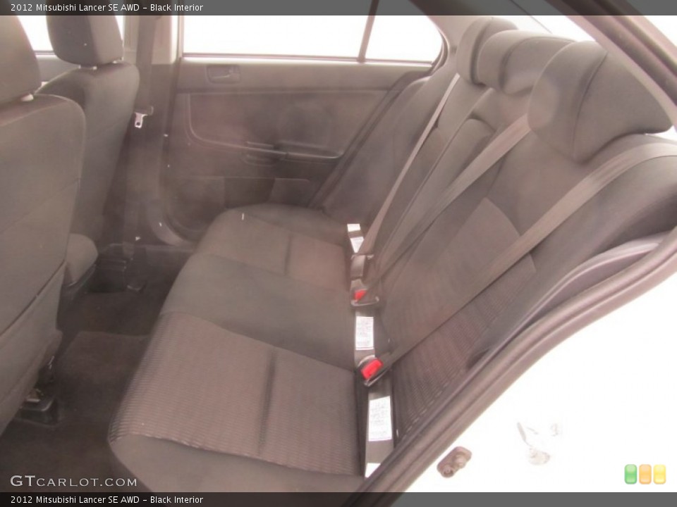 Black Interior Rear Seat for the 2012 Mitsubishi Lancer SE AWD #90490391
