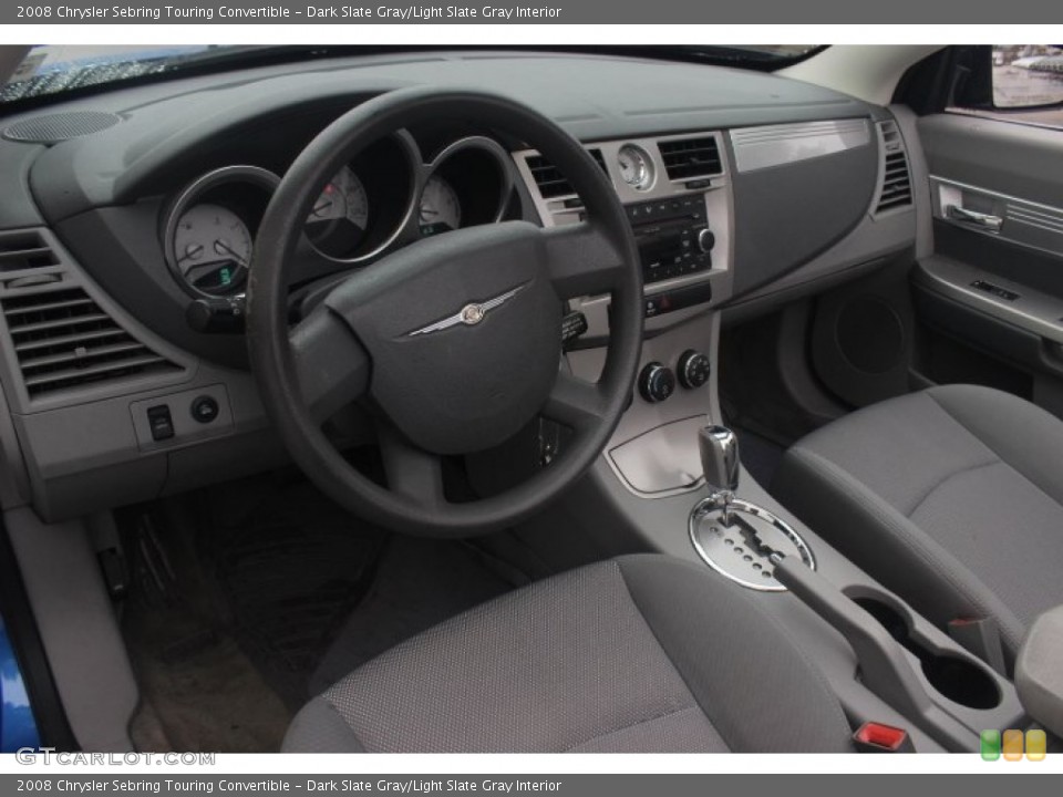 Dark Slate Gray/Light Slate Gray Interior Prime Interior for the 2008 Chrysler Sebring Touring Convertible #90491165