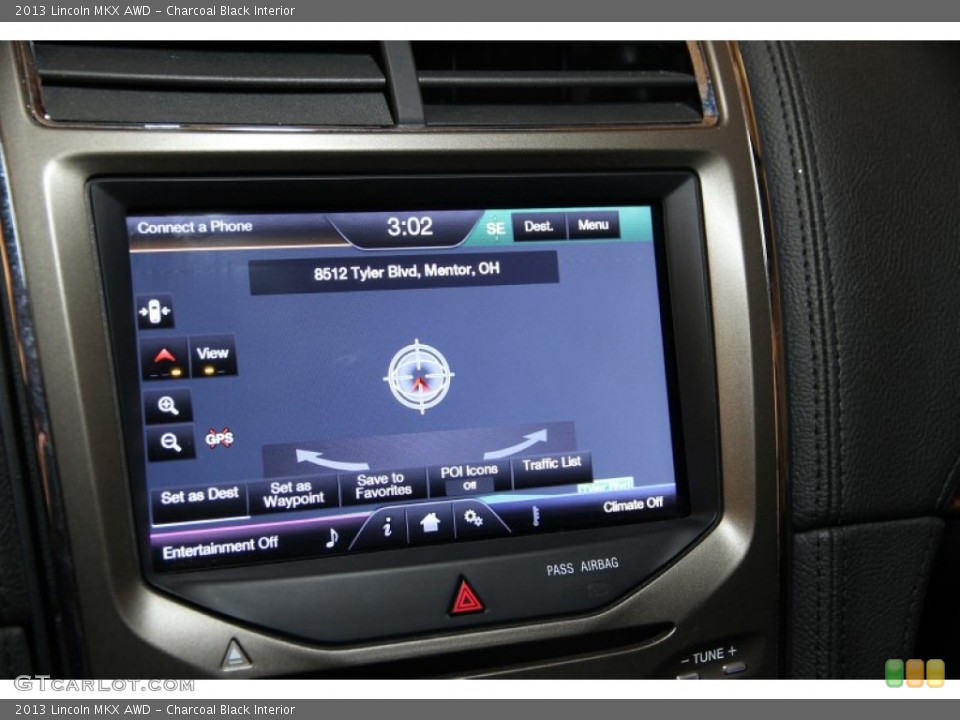 Charcoal Black Interior Navigation for the 2013 Lincoln MKX AWD #90495939