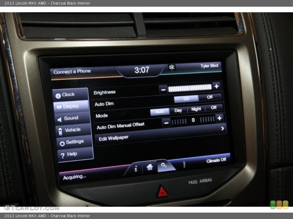 Charcoal Black Interior Controls for the 2013 Lincoln MKX AWD #90496128