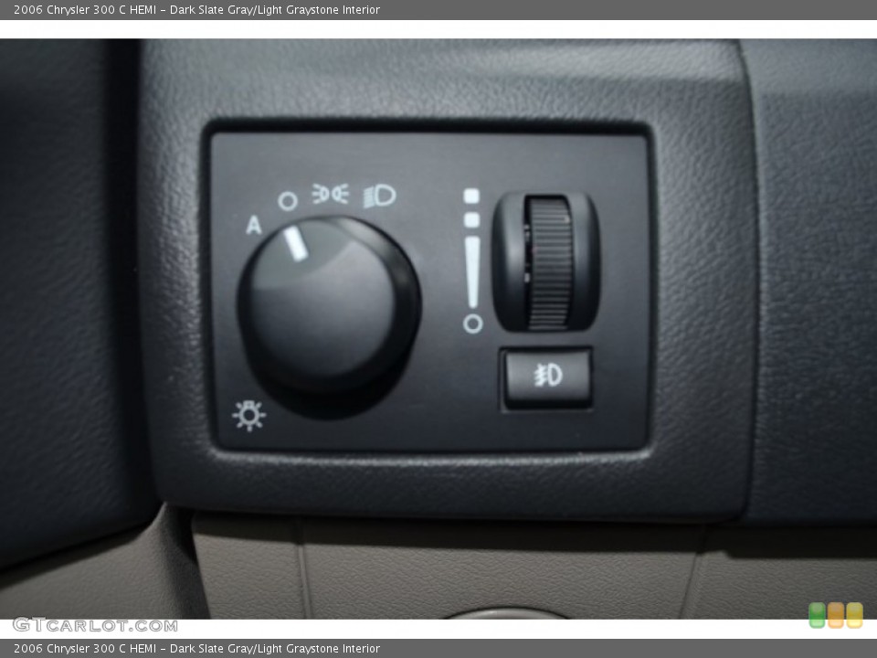 Dark Slate Gray/Light Graystone Interior Controls for the 2006 Chrysler 300 C HEMI #90501669