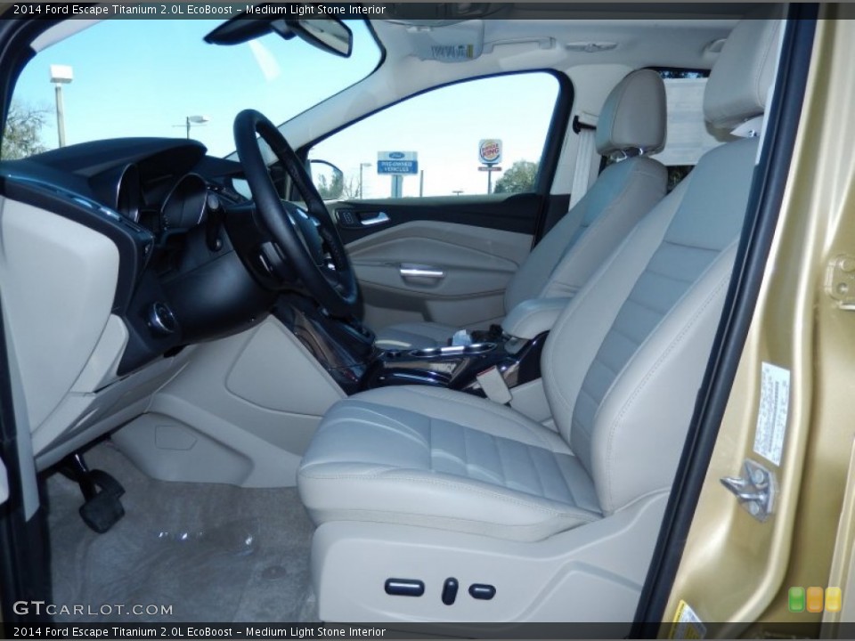Medium Light Stone Interior Photo for the 2014 Ford Escape Titanium 2.0L EcoBoost #90503601