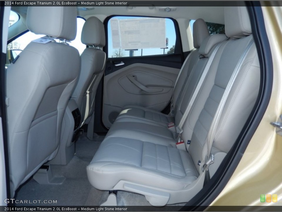 Medium Light Stone Interior Rear Seat for the 2014 Ford Escape Titanium 2.0L EcoBoost #90503625