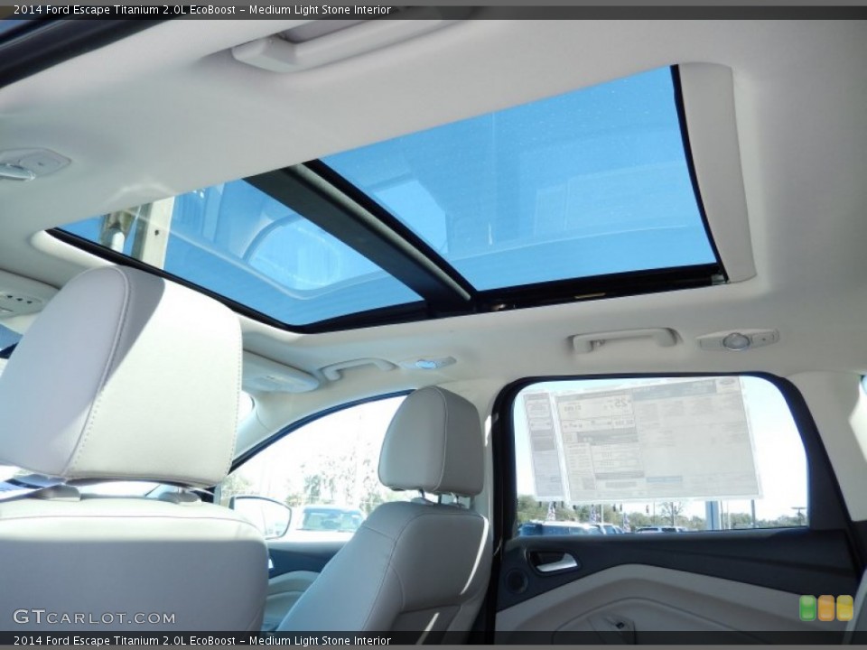 Medium Light Stone Interior Sunroof for the 2014 Ford Escape Titanium 2.0L EcoBoost #90503658
